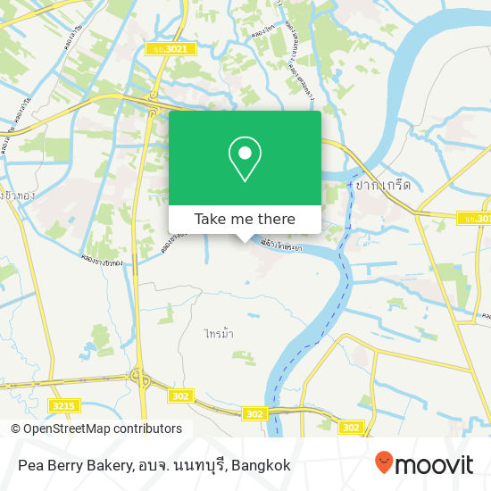 Pea Berry Bakery, อบจ. นนทบุรี map