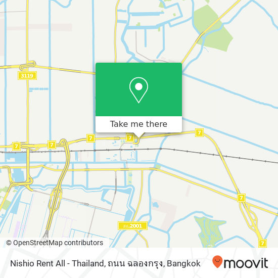 Nishio Rent All - Thailand, ถนน ฉลองกรุง map