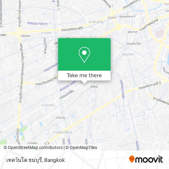 เทควันโด ธนบุรี map