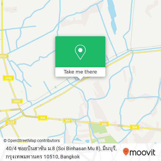 40 / 4 ซอยบินฮาซัน ม.8 (Soi Binhasan Mu 8), มีนบุรี, กรุงเทพมหานคร 10510 map