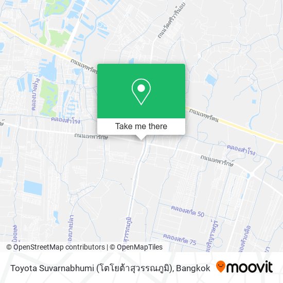 Toyota Suvarnabhumi (โตโยต้าสุวรรณภูมิ) map