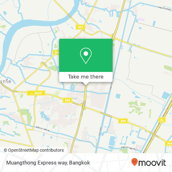 Muangthong Express way map