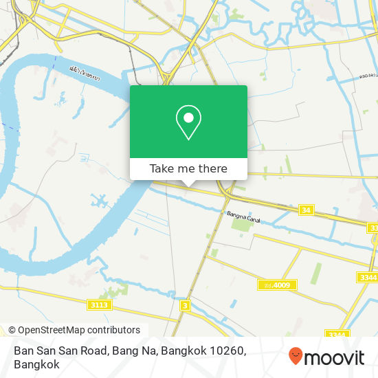 Ban San San Road, Bang Na, Bangkok 10260 map