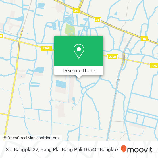 Soi Bangpla 22, Bang Pla, Bang Phli 10540 map
