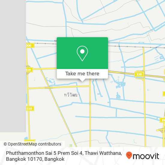 Phutthamonthon Sai 5 Prem Soi 4, Thawi Watthana, Bangkok 10170 map