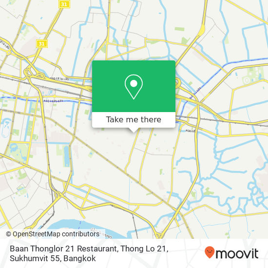 Baan Thonglor 21 Restaurant, Thong Lo 21, Sukhumvit 55 map