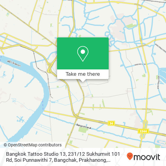 Bangkok Tattoo Studio 13, 231 / 12 Sukhumvit 101 Rd, Soi Punnawithi 7, Bangchak, Prakhanong map