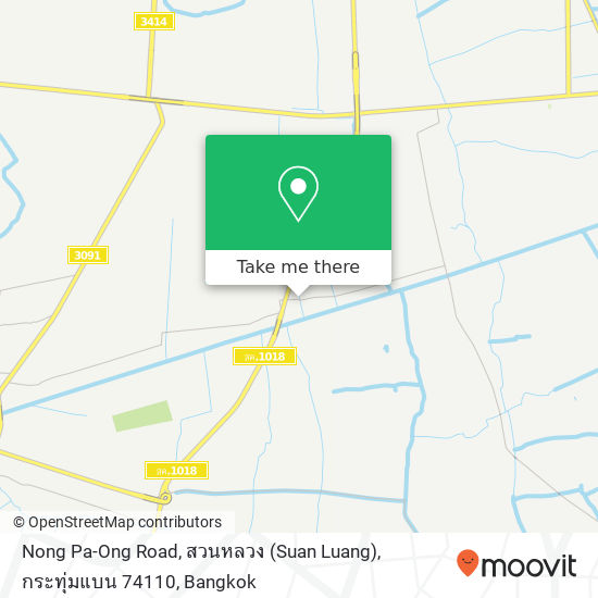 Nong Pa-Ong Road, สวนหลวง (Suan Luang), กระทุ่มแบน 74110 map
