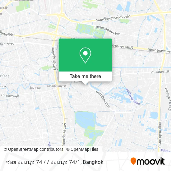 ซอย อ่อนนุช 74 / / อ่อนนุช 74 / 1 map
