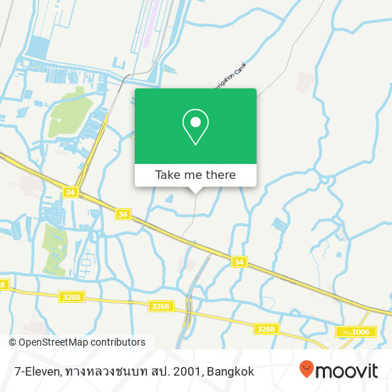 7-Eleven, ทางหลวงชนบท สป. 2001 map