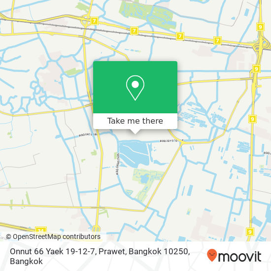 Onnut 66 Yaek 19-12-7, Prawet, Bangkok 10250 map