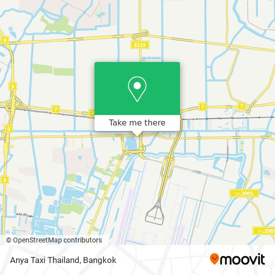 Anya Taxi Thailand map