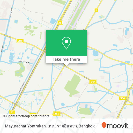 Mayurachat Yontrakan, ถนน รามอินทรา map