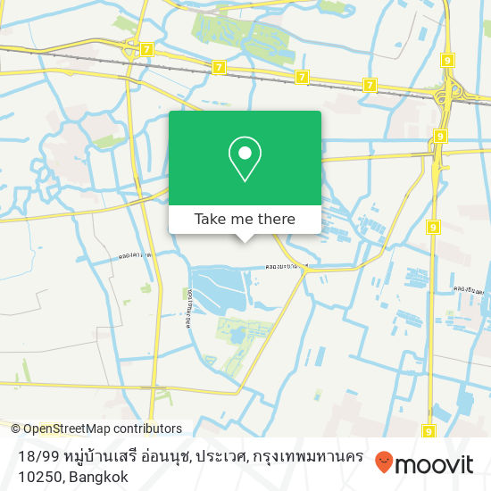 18 / 99 หมู่บ้านเสรี อ่อนนุช, ประเวศ, กรุงเทพมหานคร 10250 map