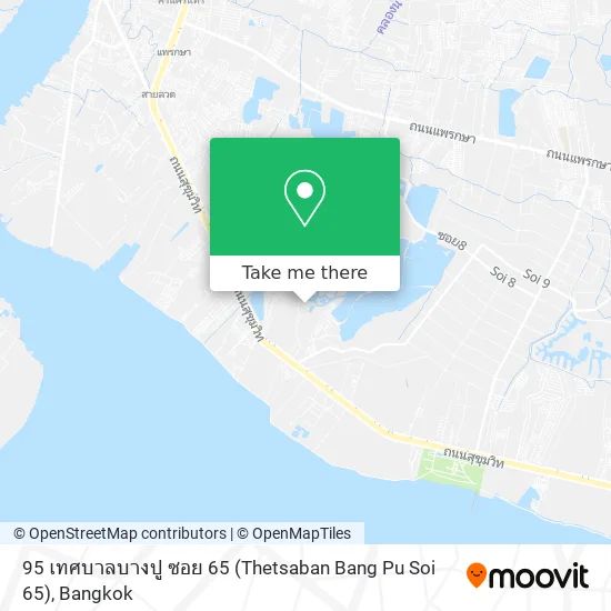 95 เทศบาลบางปู ซอย 65 (Thetsaban Bang Pu Soi 65) map