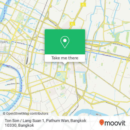 Ton Son / Lang Suan 1, Pathum Wan, Bangkok 10330 map