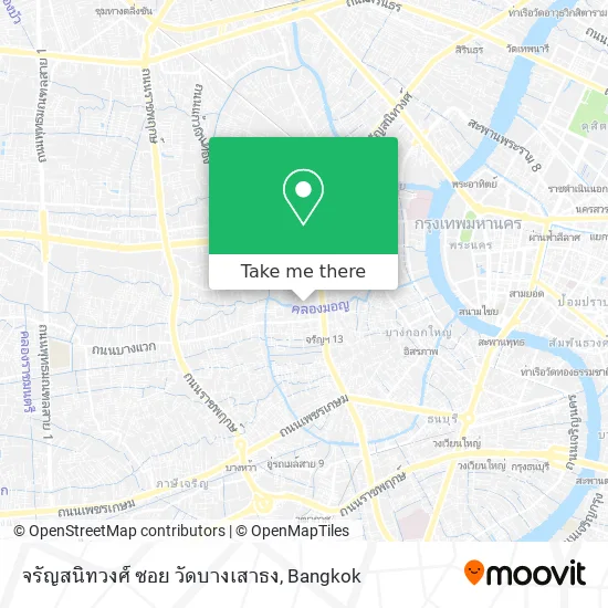 จรัญสนิทวงศ์ ซอย วัดบางเสาธง map