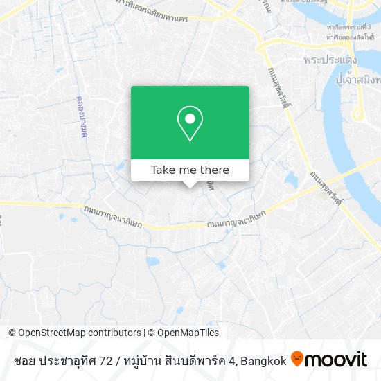 ซอย ประชาอุทิศ 72 / หมู่บ้าน สินบดีพาร์ค 4 map