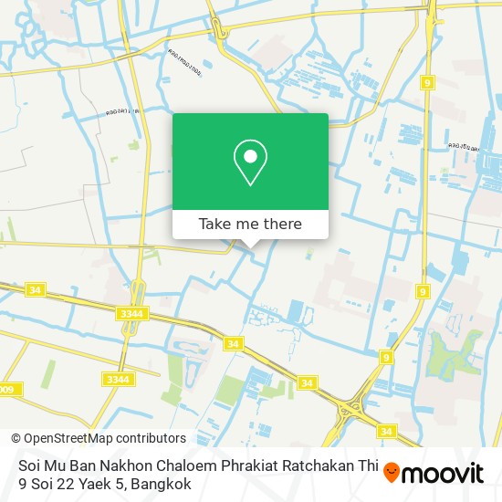 Soi Mu Ban Nakhon Chaloem Phrakiat Ratchakan Thi 9 Soi 22 Yaek 5 map