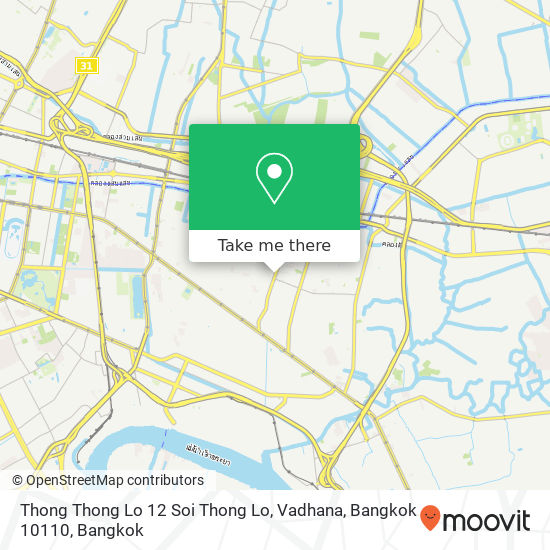 Thong Thong Lo 12 Soi Thong Lo, Vadhana, Bangkok 10110 map