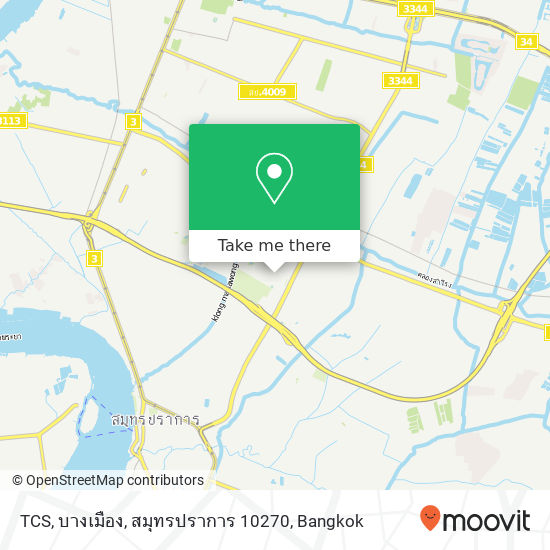 TCS, บางเมือง, สมุทรปราการ 10270 map