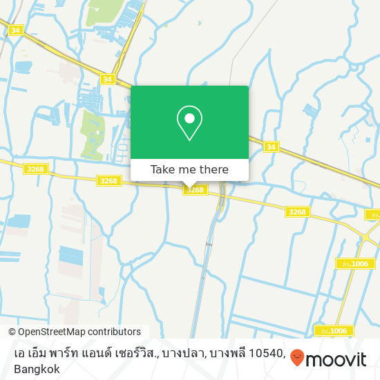 เอ เอ็ม พาร์ท แอนด์ เซอร์วิส., บางปลา, บางพลี 10540 map