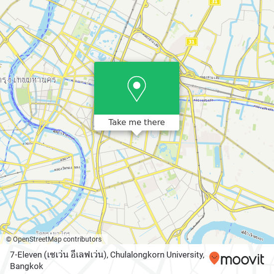 7-Eleven (เซเว่น อีเลฟเว่น), Chulalongkorn University map