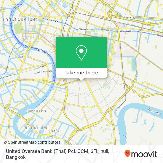United Oversea Bank (Thai) Pcl. CCM, 6Fl., null map