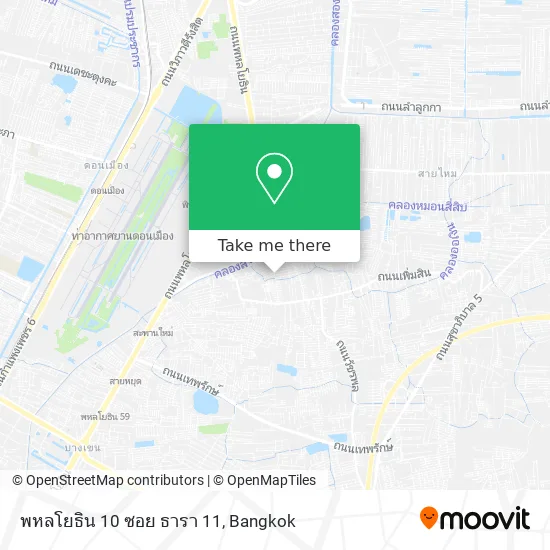 พหลโยธิน 10 ซอย ธารา 11 map