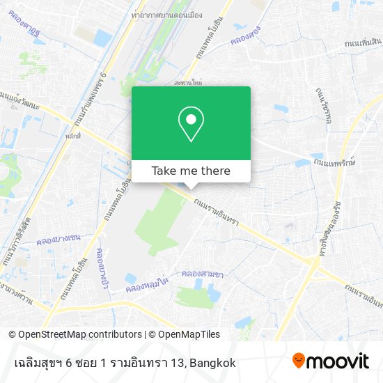 เฉลิมสุขฯ 6 ซอย 1 รามอินทรา 13 map