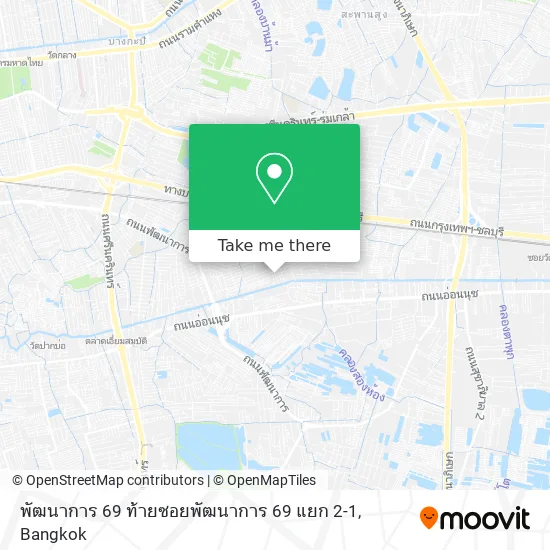 พัฒนาการ 69 ท้ายซอยพัฒนาการ 69 แยก 2-1 map