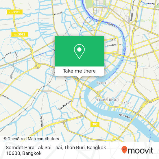 Somdet Phra Tak Soi Thai, Thon Buri, Bangkok 10600 map