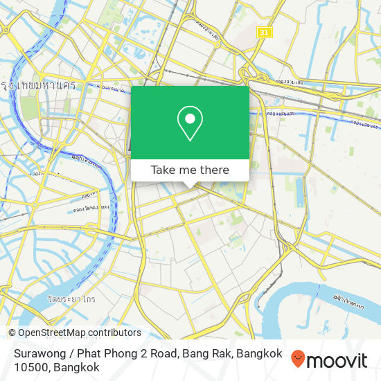 Surawong / Phat Phong 2 Road, Bang Rak, Bangkok 10500 map