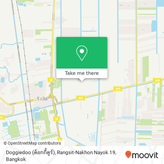 Doggiedoo (ด็อกกี้ดูร์), Rangsit-Nakhon Nayok 19 map