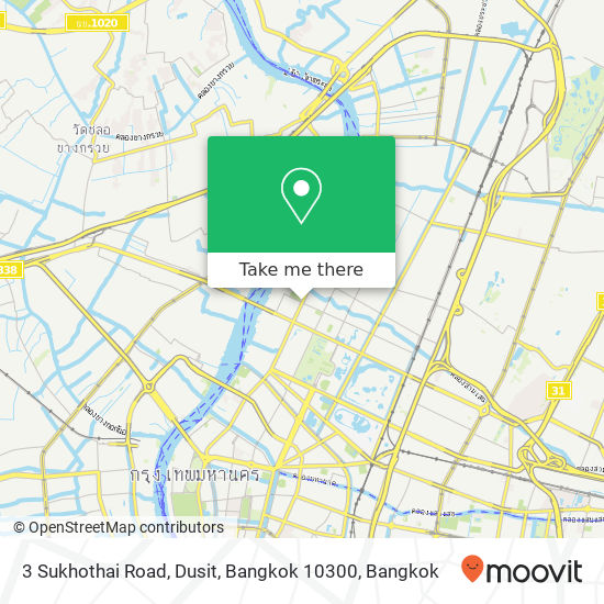 3 Sukhothai Road, Dusit, Bangkok 10300 map