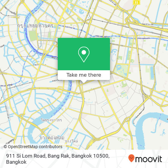 911 Si Lom Road, Bang Rak, Bangkok 10500 map