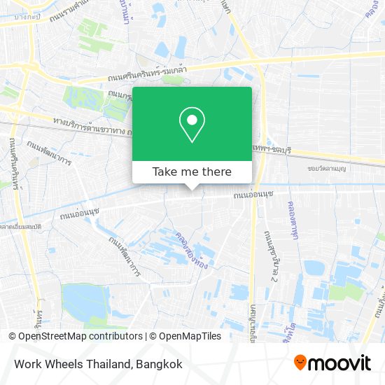 Work Wheels Thailand map