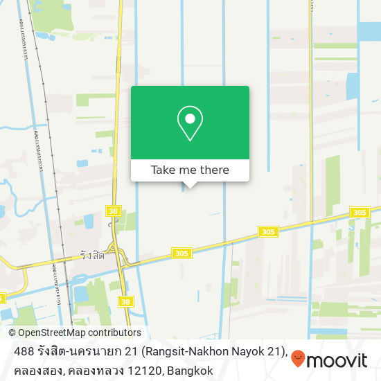 488 รังสิต-นครนายก 21 (Rangsit-Nakhon Nayok 21), คลองสอง, คลองหลวง 12120 map