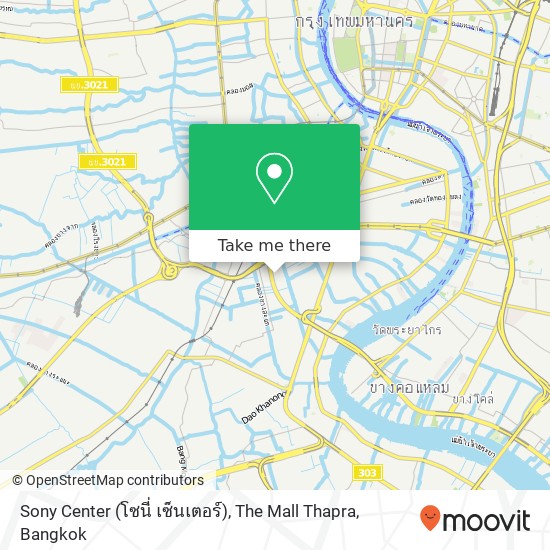 Sony Center (โซนี่ เซ็นเตอร์), The Mall Thapra map