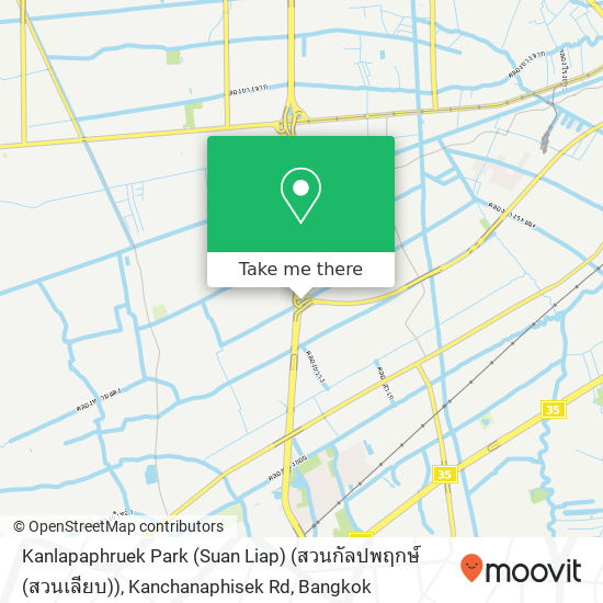 Kanlapaphruek Park (Suan Liap) (สวนกัลปพฤกษ์ (สวนเลียบ)), Kanchanaphisek Rd map