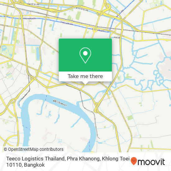 Teeco Logistics Thailand, Phra Khanong, Khlong Toei 10110 map
