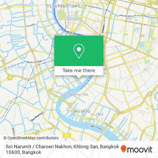 Soi Narumit / Charoen Nakhon, Khlong San, Bangkok 10600 map