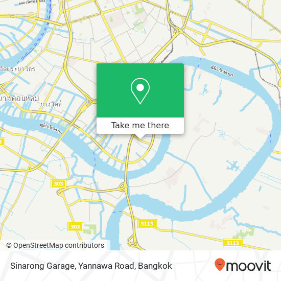 Sinarong Garage, Yannawa Road map