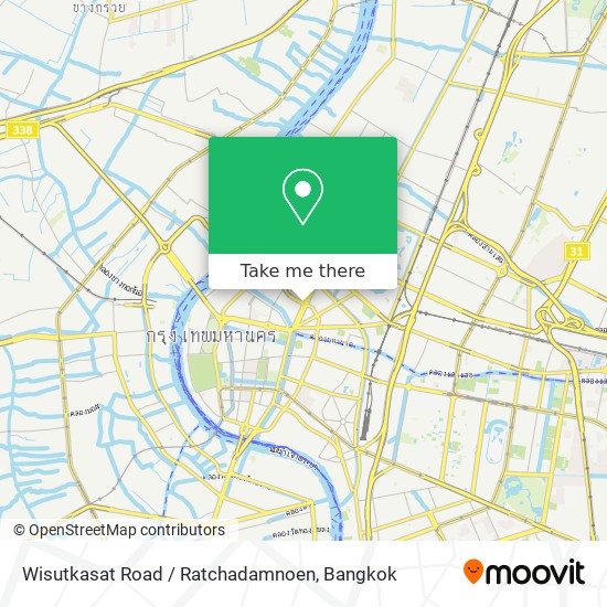 Wisutkasat Road / Ratchadamnoen map