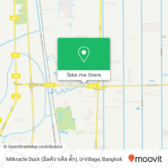 Milkracle Duck (มิลค์ราเคิล ดั๊ก), U-Village map