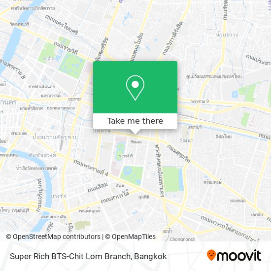 Super Rich BTS-Chit Lom Branch map