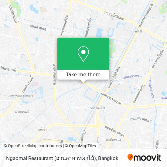 Ngaomai Restaurant (สวนอาหารเงาไม้) map