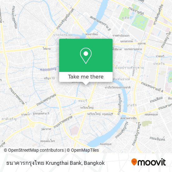 ธนาคารกรุงไทย Krungthai Bank map