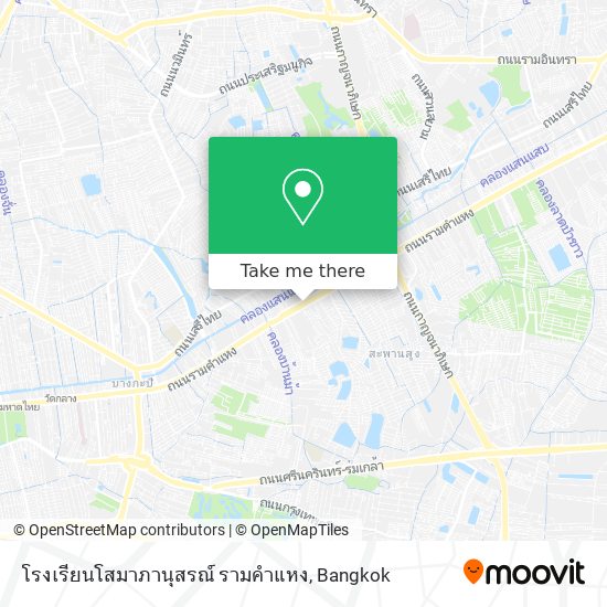 โรงเรียนโสมาภานุสรณ์ รามคำแหง map