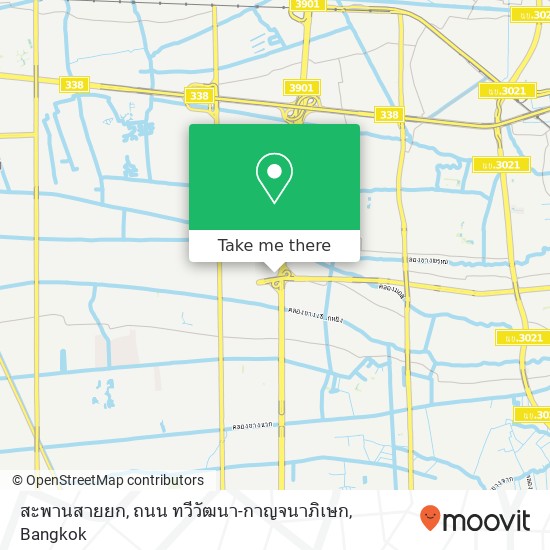 สะพานสายยก, ถนน ทวีวัฒนา-กาญจนาภิเษก map